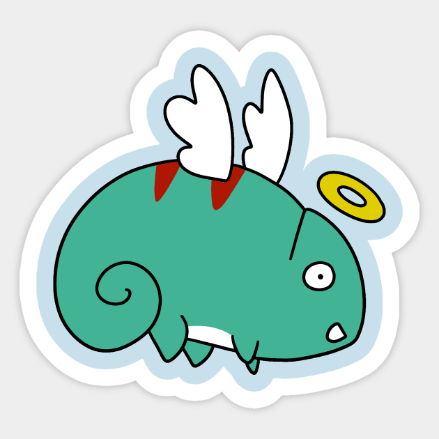 Angel Chameleon Sticker by saradaboru